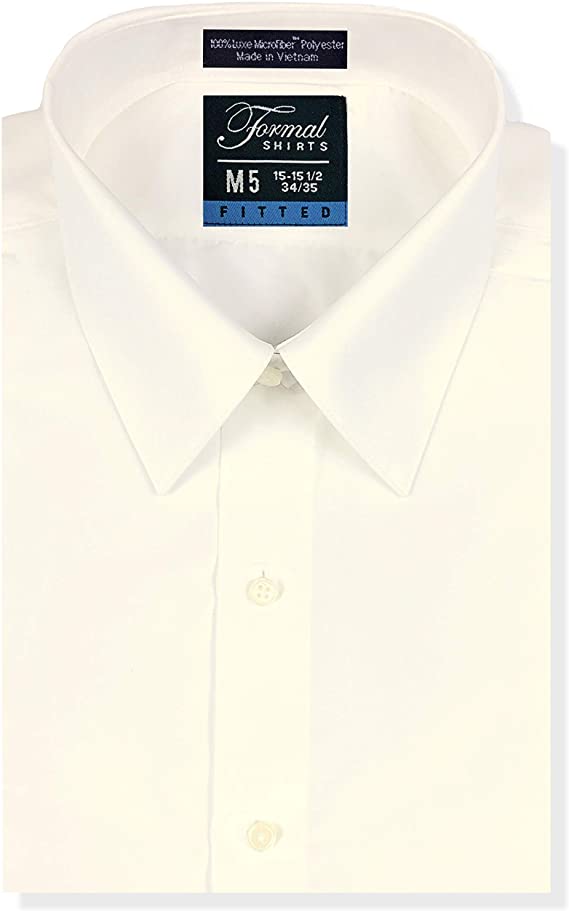 Luxe Microfiber® Men’s Fitted Dress Shirt, Tuxedo Shirt