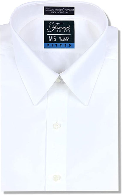 Luxe Microfiber® Men’s Fitted Dress Shirt, Tuxedo Shirt