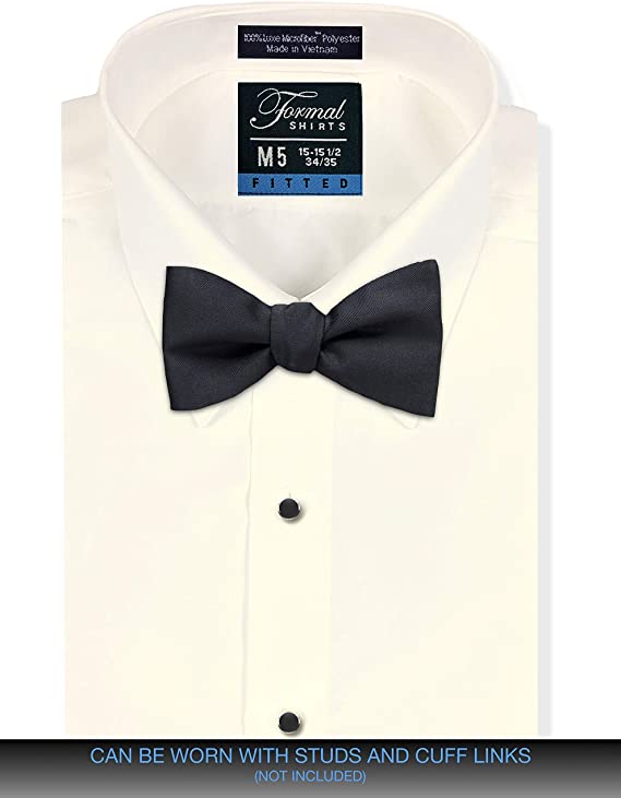 Luxe Microfiber® Men’s Fitted Dress Shirt, Tuxedo Shirt