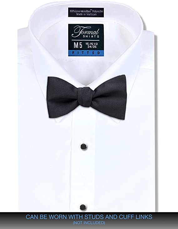 Luxe Microfiber® Men’s Fitted Dress Shirt, Tuxedo Shirt