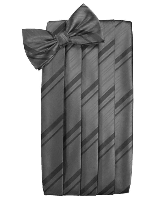 Kids Striped Satin Cummerbund