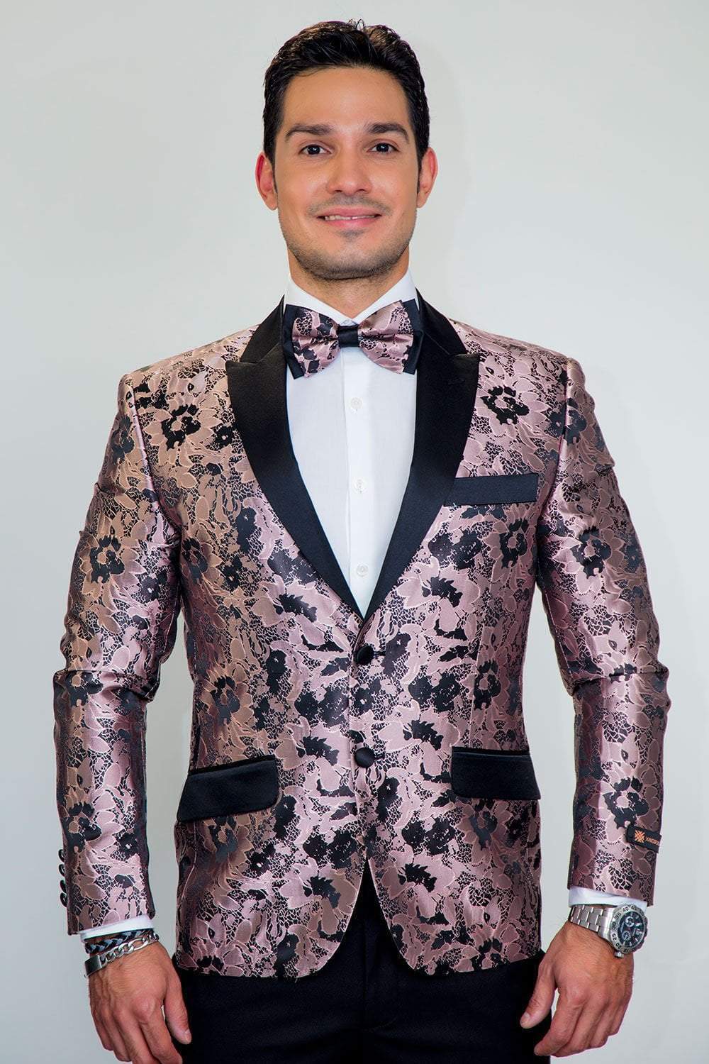 Amsterdam Tuxedo Jacket Peak - L / Pink - Venta Smoking