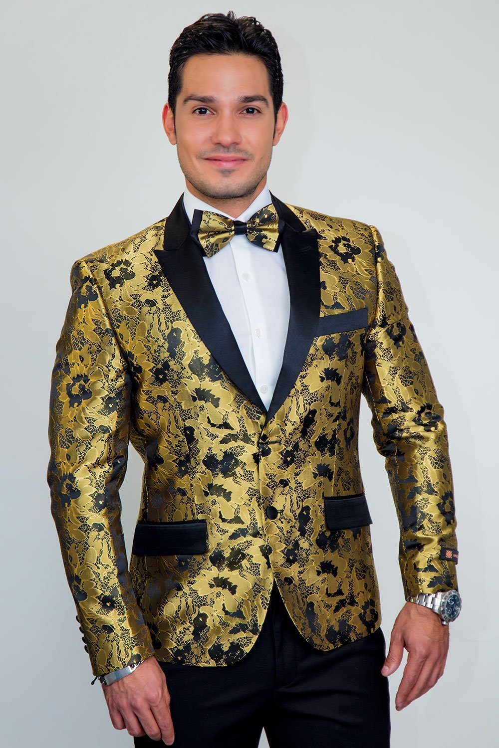 Amsterdam Tuxedo Jacket Peak - XS / Gold - Venta Smoking