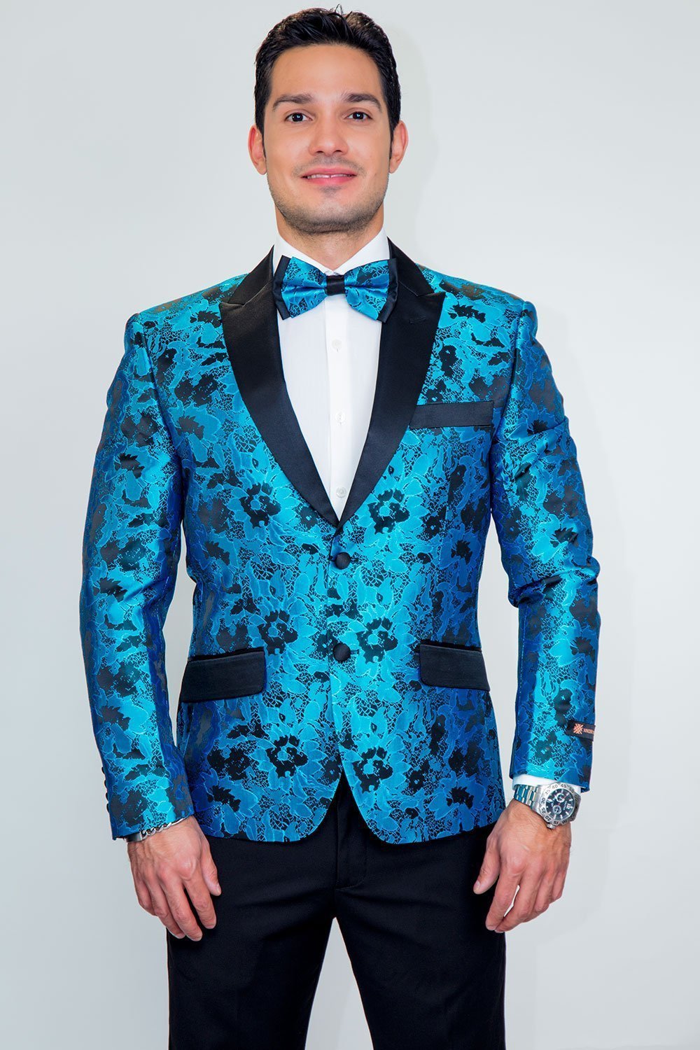 Amsterdam Tuxedo Jacket Peak - XS / Turquoise - Venta 