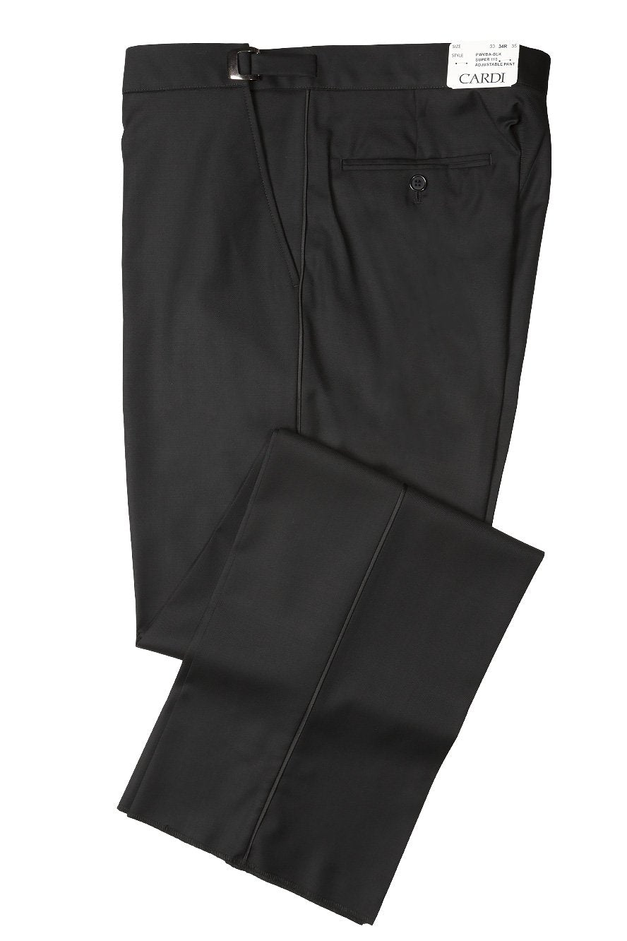 Anthony Black Vitale Barberis Italian Wool Tuxedo Pants - 