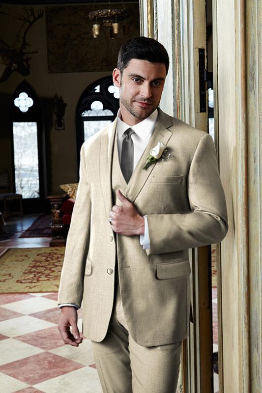 Aspen Tan Suit Jacket Notch (Separates) - Tan / 34S / Slim -