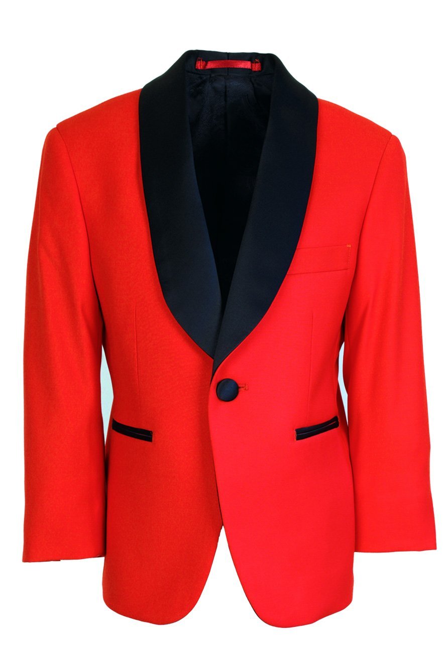 Bradford Kids Tuxedo Jacket Shawl (Separates) - 3 Boys / Red