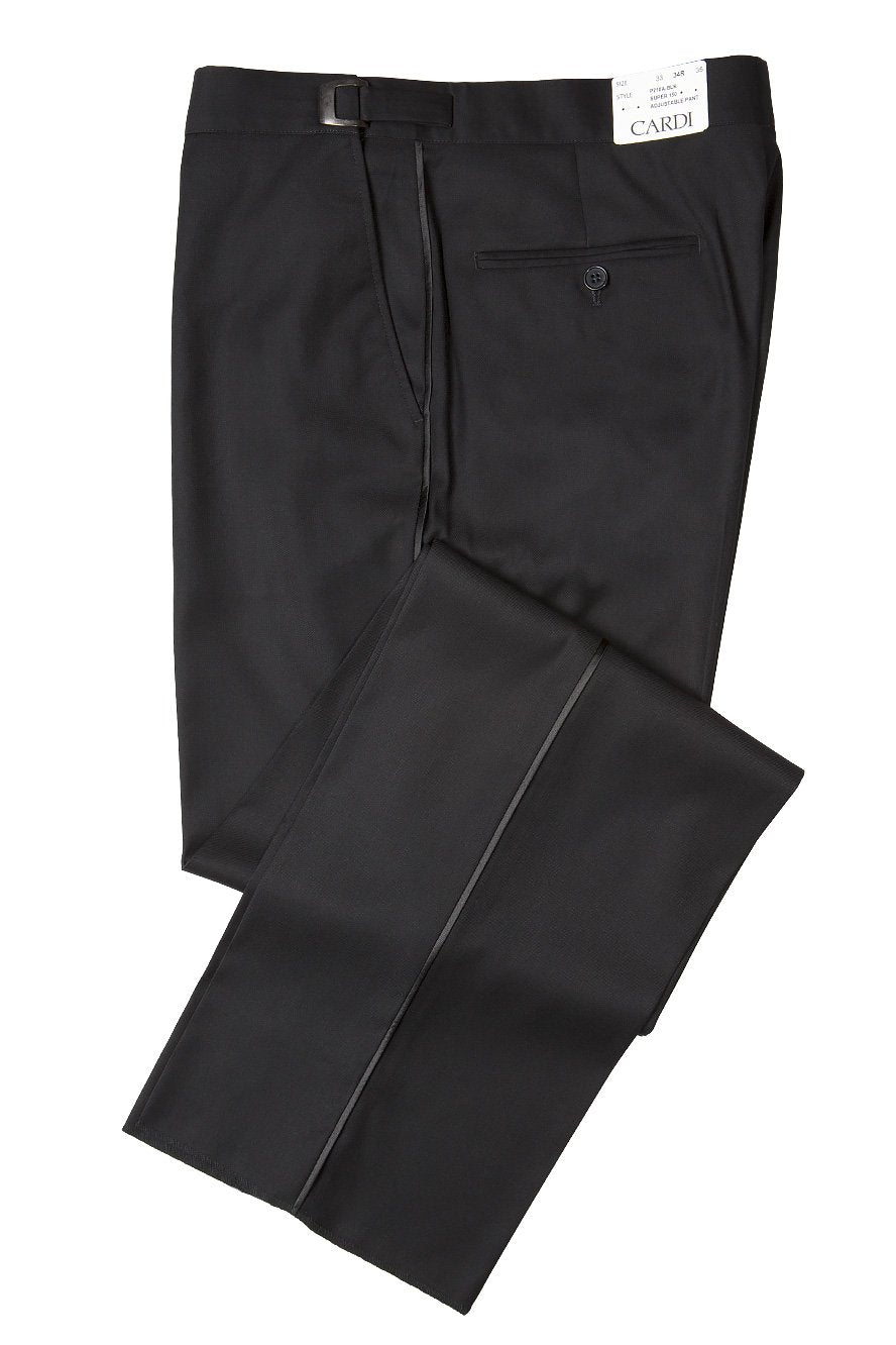 Christopher Black Luxury Viscose Blend Tuxedo Pants - 