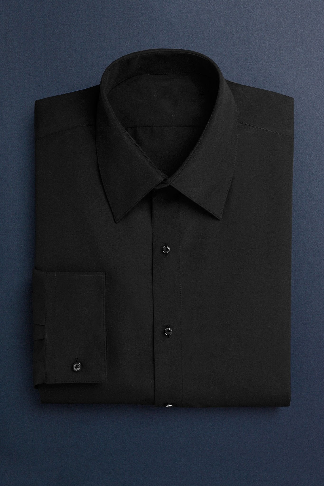 Como Black Laydown Tuxedo Classic Fit Shirt - Camisa 