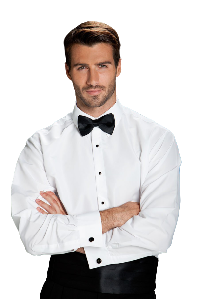 Como Ivory Laydown Tuxedo Classic Fit Shirt - Camisa 