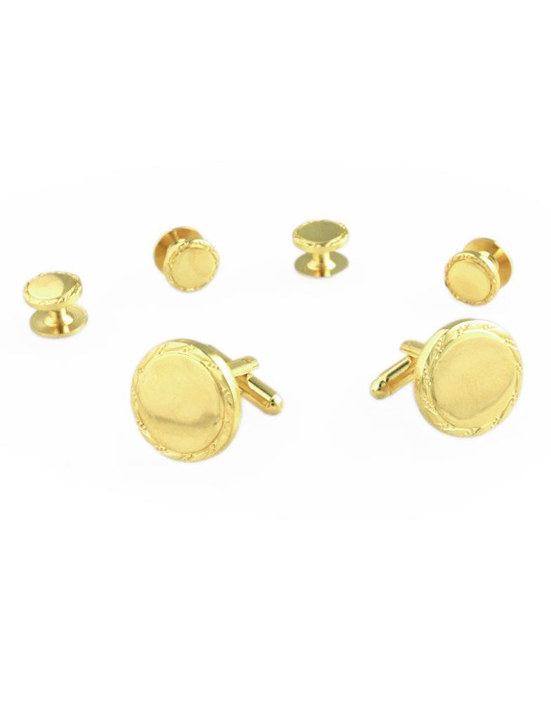 Engravable Studs and Cufflinks Set - Set Botones y gemelos