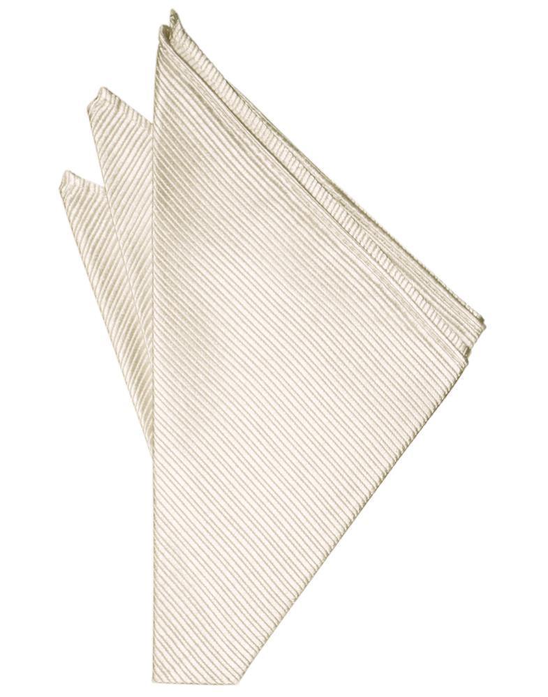 Faille Silk Pocket Square - Ivory - Pañuelo Caballero