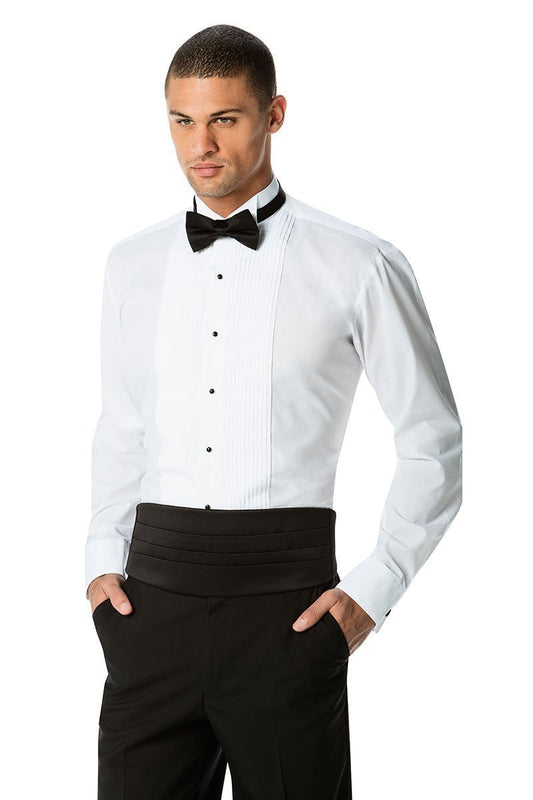 Franco White Wingtip Tuxedo Shirt - XS / 30-31 - Camisa 