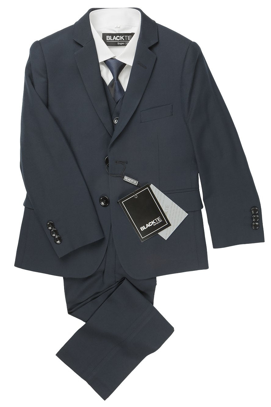 Leo Kids 5-Piece Suit - 2 Boys / Midnight - smoking niño