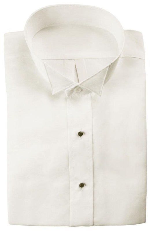 Lucca Ivory Wingtip Tuxedo Classic Fit Shirt - XS / 30-31 - 