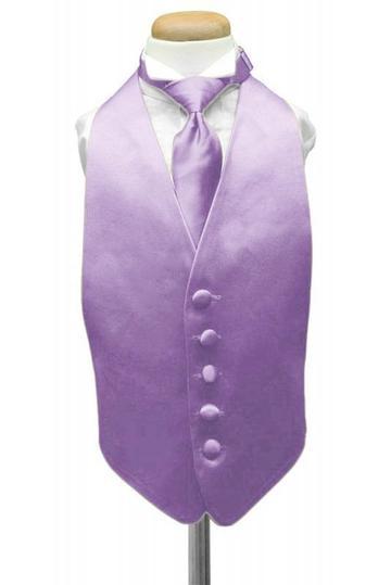 Luxury Satin Kids Tuxedo Vest 2 - Boys Small (3-6) / 