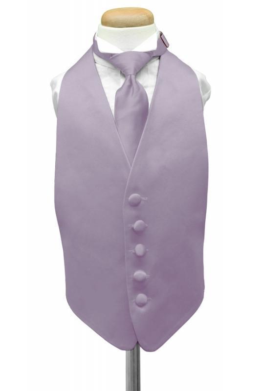 Luxury Satin Kids Tuxedo Vest - Boys Small (3-6) / Heather -