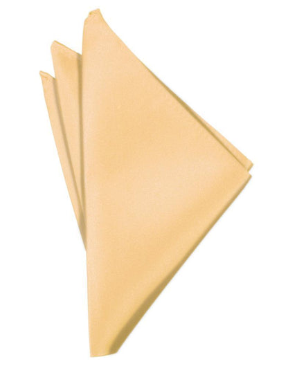 Luxury Satin Pocket Square - Apricot - Pañuelo Caballero