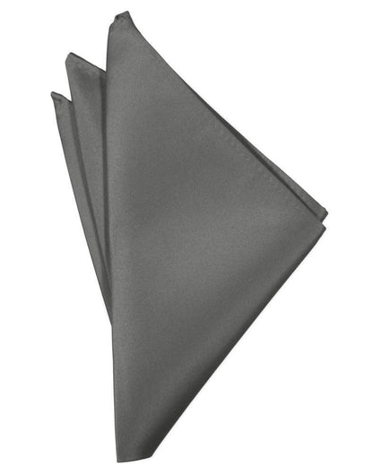 Luxury Satin Pocket Square - Charcoal - Pañuelo Caballero