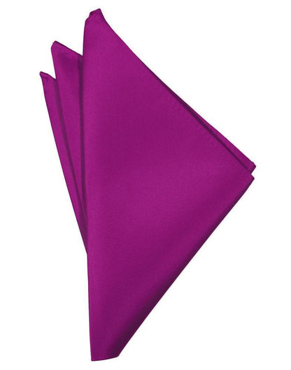 Luxury Satin Pocket Square - Fuchsia - Pañuelo Caballero