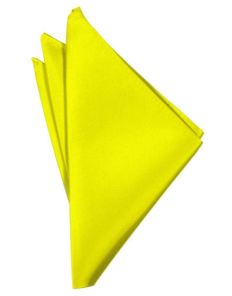 Luxury Satin Pocket Square - Lemon - Pañuelo Caballero