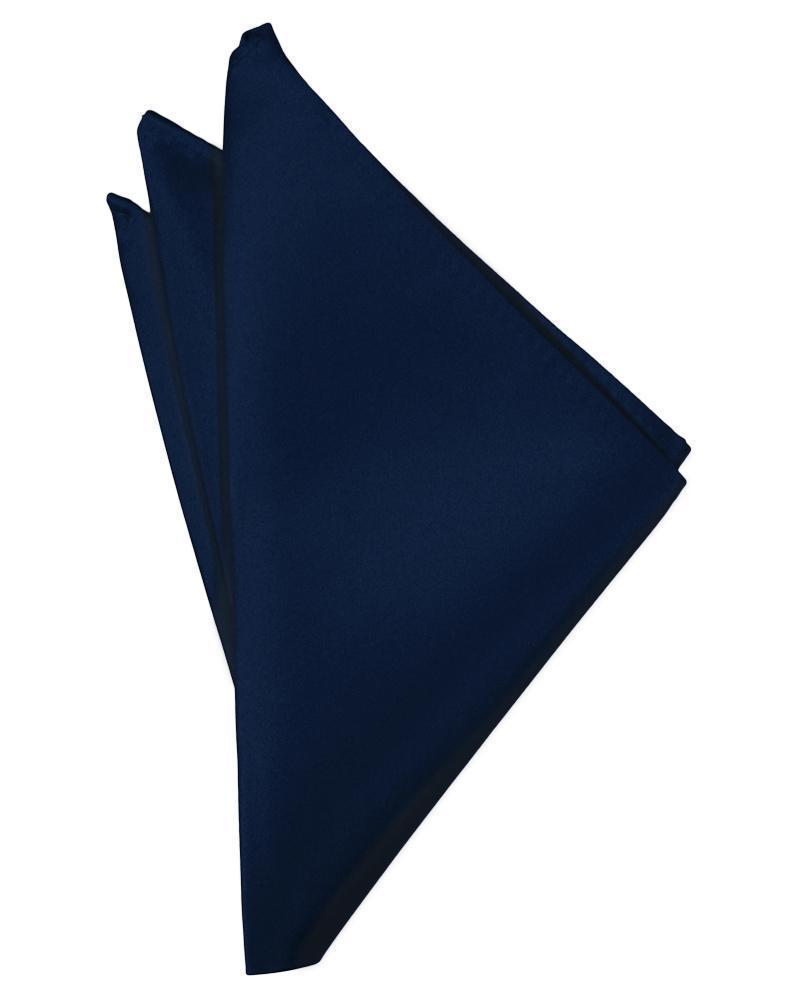 Luxury Satin Pocket Square - Marine - Pañuelo Caballero