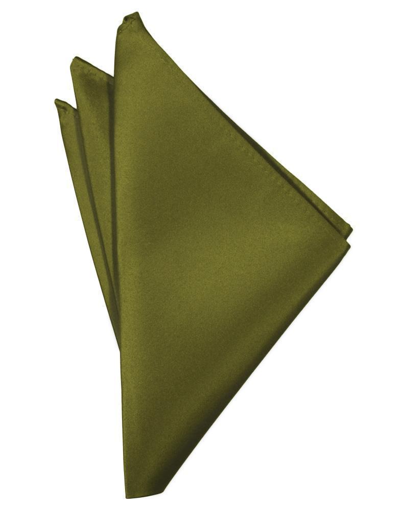 Luxury Satin Pocket Square - Moss - Pañuelo Caballero