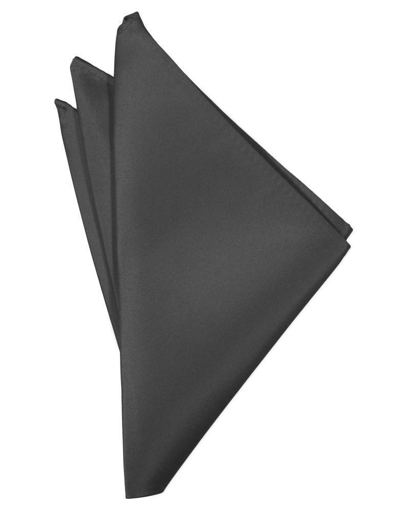 Luxury Satin Pocket Square - Pewter - Pañuelo Caballero