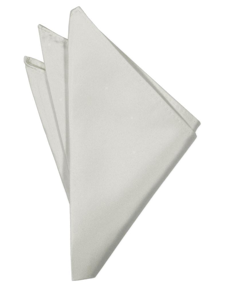 Luxury Satin Pocket Square - Platinum - Pañuelo Caballero