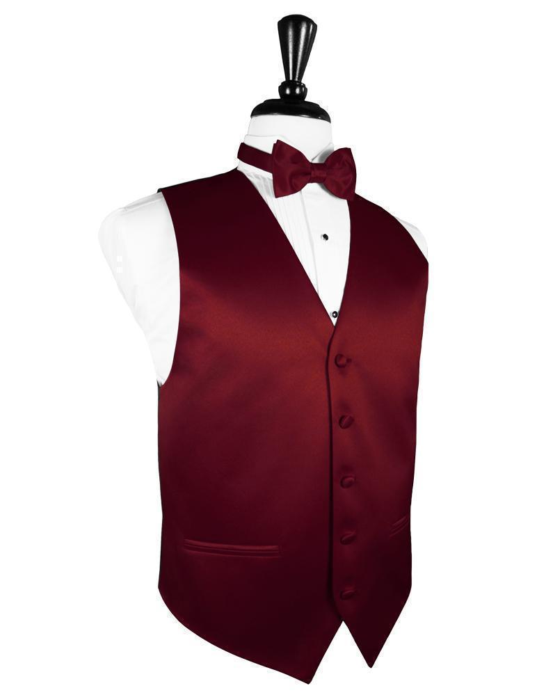 Luxury Satin Tuxedo Vest 3 - XS / Apple - Chaleco Caballero