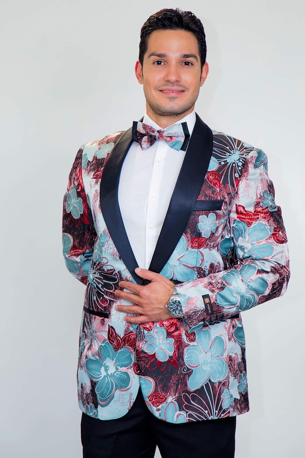 Monte Carlo Tuxedo Jacket Shawl - S / Red - Venta Smoking