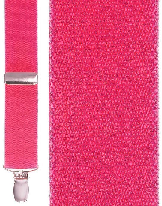 Neon Suspenders 1.125 Width - Pink - Tirantes Caballero