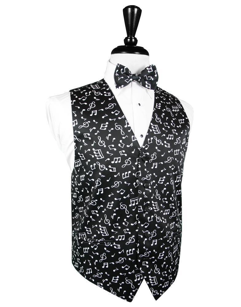 Novelty Tuxedo Vest - XS / Music Notes - Chaleco Caballero