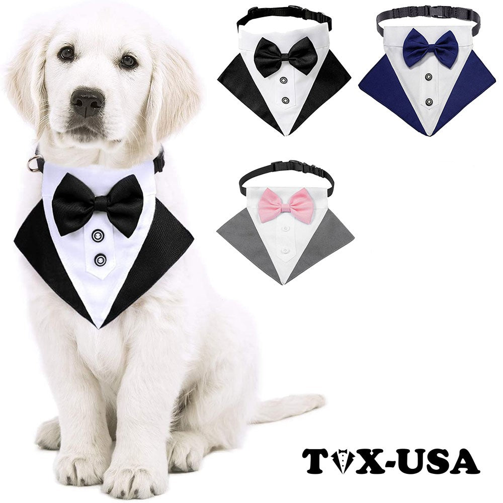 Pets Dog-Cat Tuxedos Collar Scarf