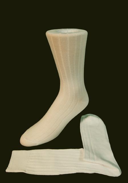 Ribbed Kids Formal Socks - Boys Small / Ivory - socks kids