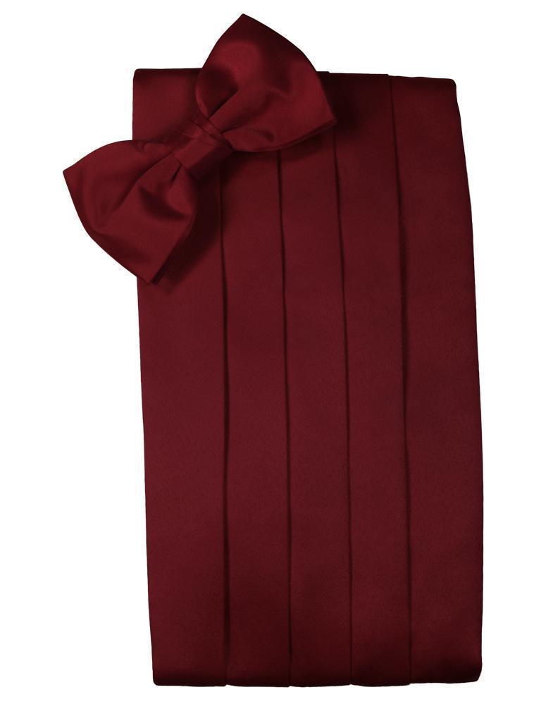 Set Luxury Satin Cummerbund & Bow Tie - Apple - Faja 