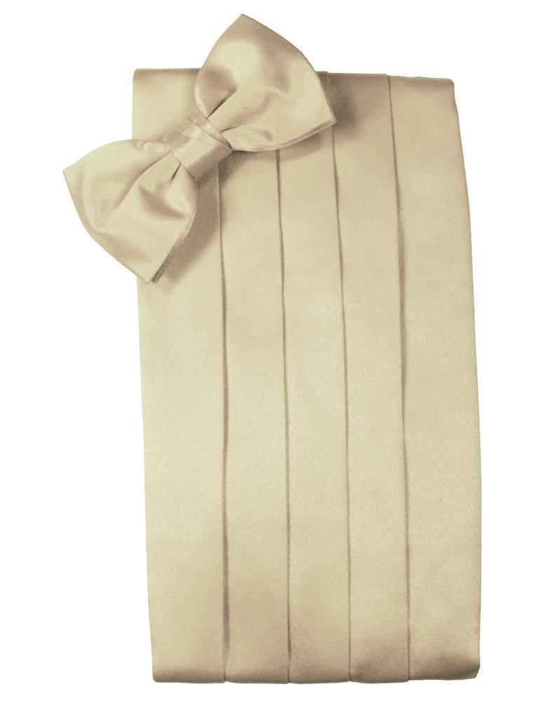 Set Luxury Satin Cummerbund & Bow Tie - Bamboo - Faja 