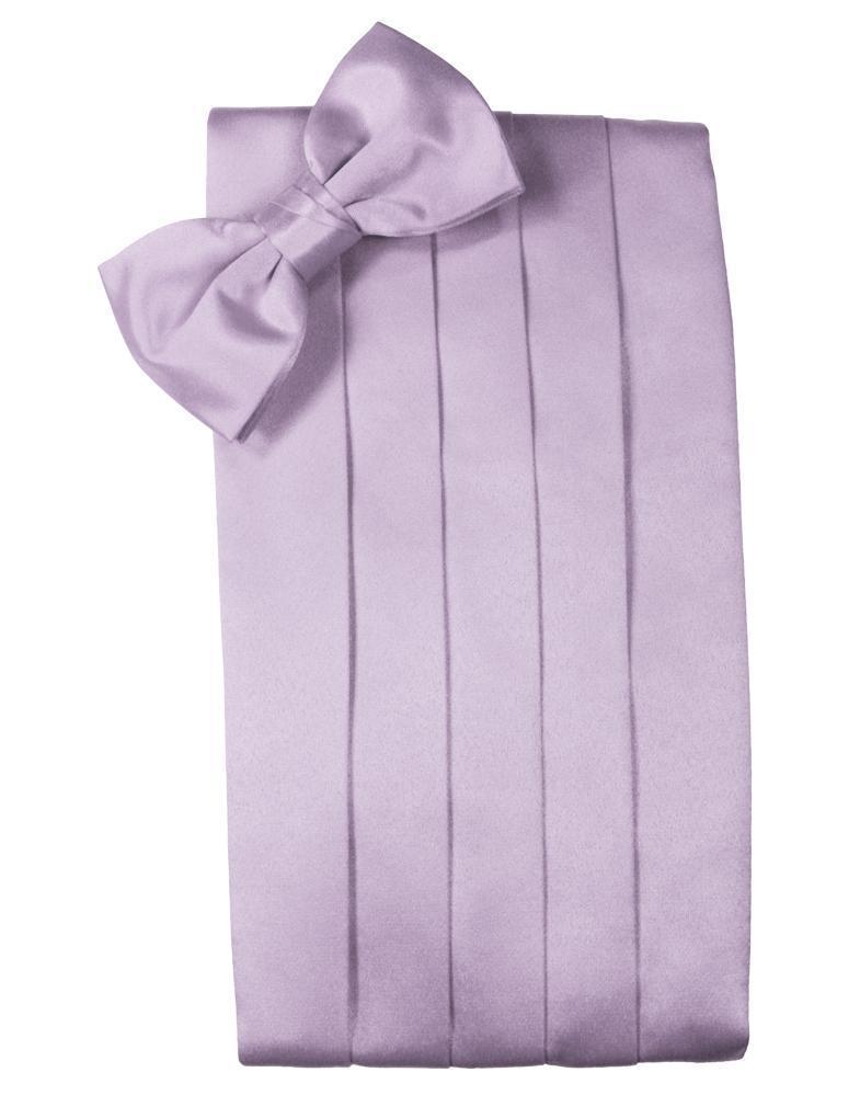 Set Luxury Satin Cummerbund & Bow Tie - Heather - Faja 