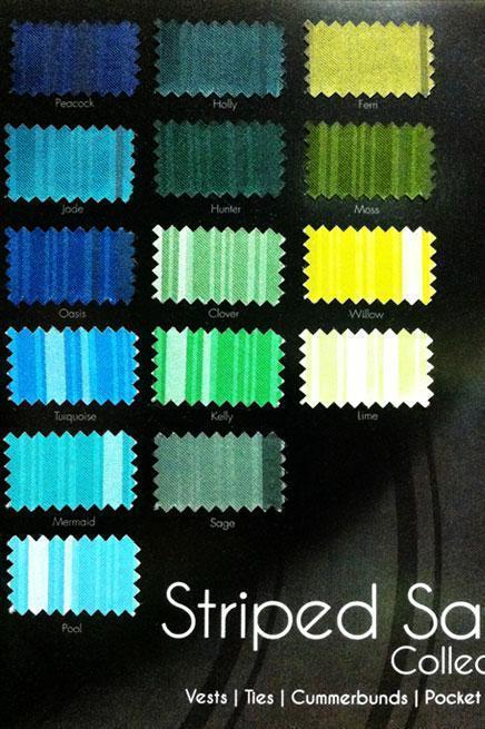 Striped Satin Swatch Card - swatch